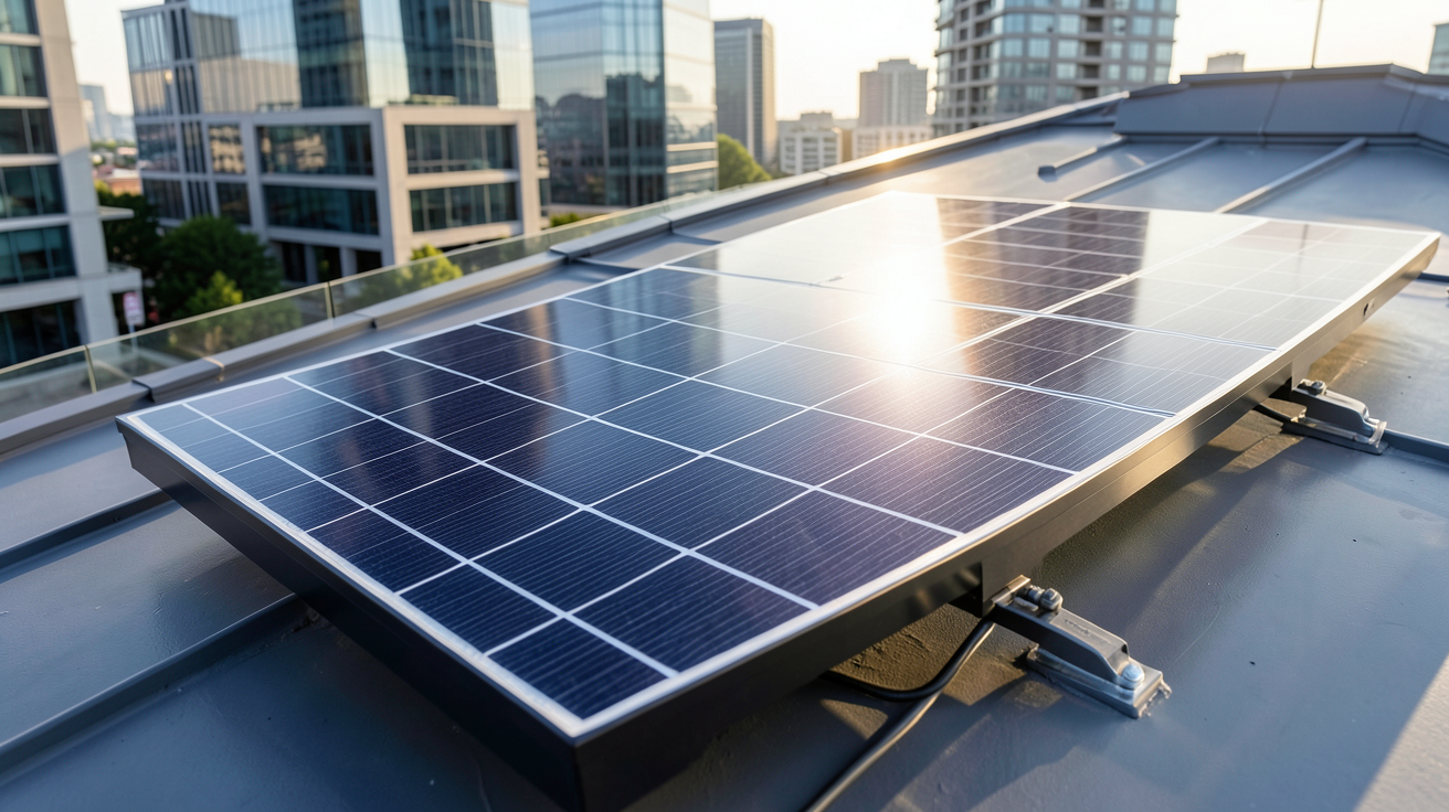 panneau photovoltaïque le plus puissant du marché en 2026 installé sur un toit moderne