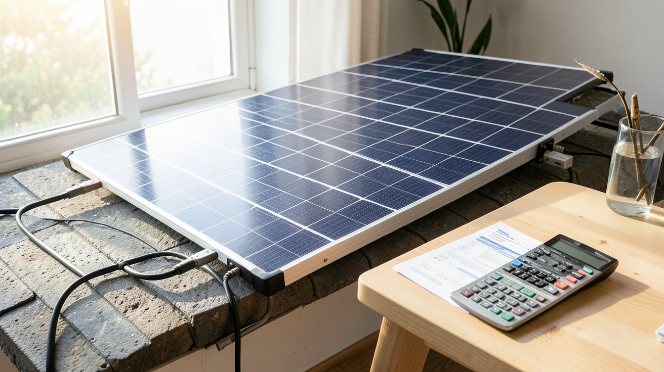 panneau photovoltaïque Leroy Merlin illustrant les aides financières pour l'installation en 2024