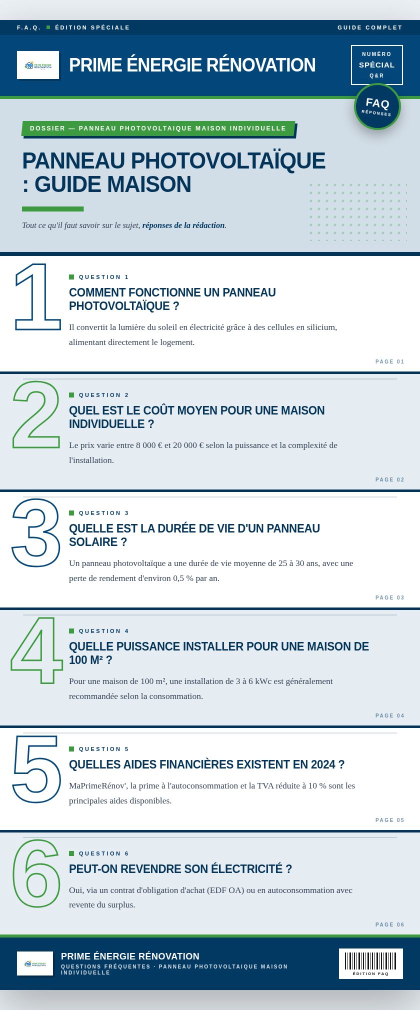 Infographie : Panneau photovoltaïque : guide maison