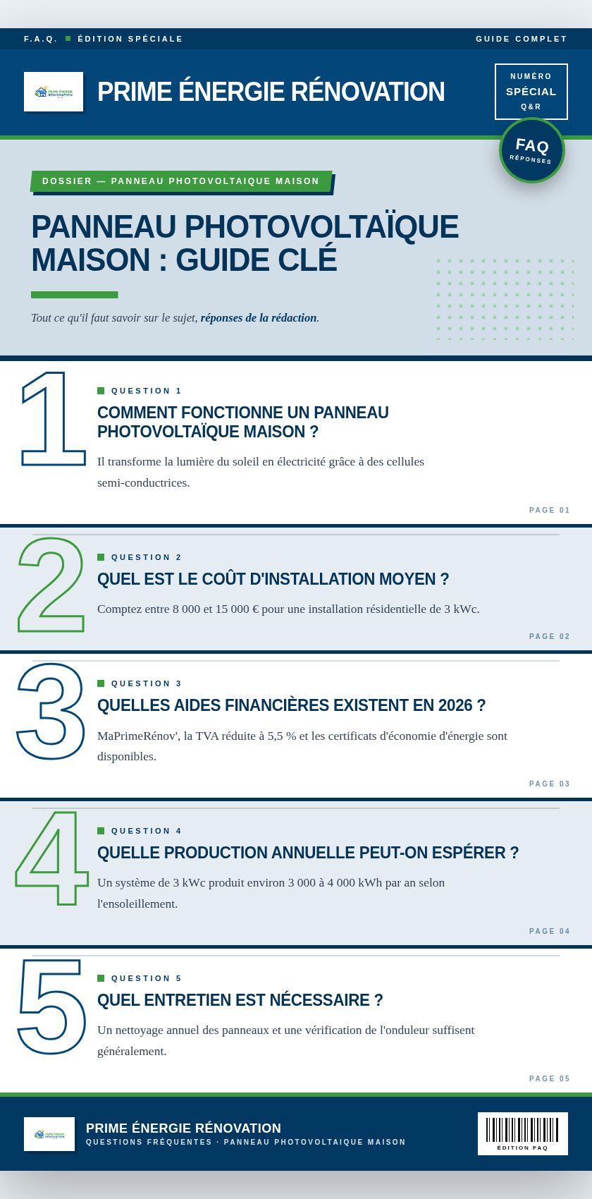 Infographie : Panneau photovoltaïque maison : guide clé