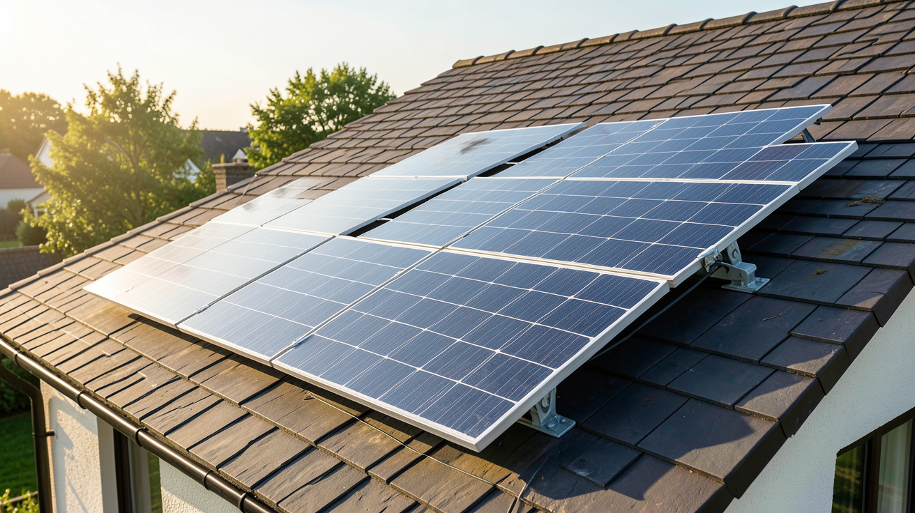 panneau photovoltaïque pivotant faisant partie d'un kit comparatif 2025 pour particuliers