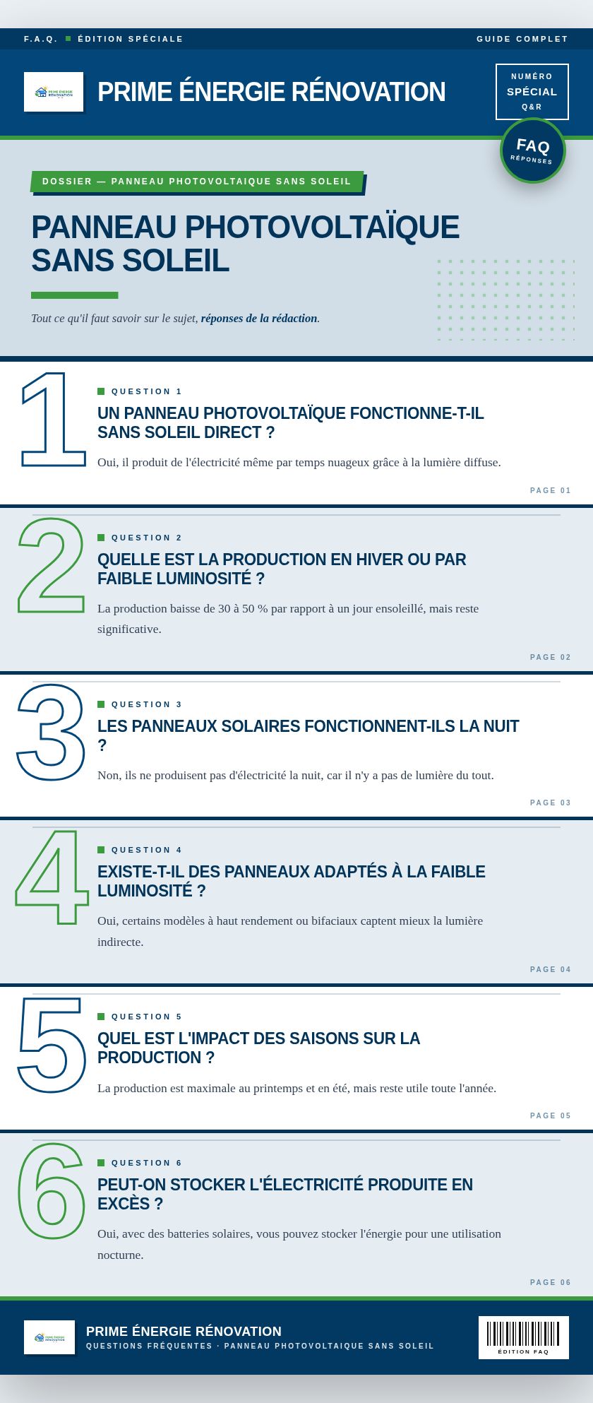 Infographie : Panneau photovoltaïque sans soleil