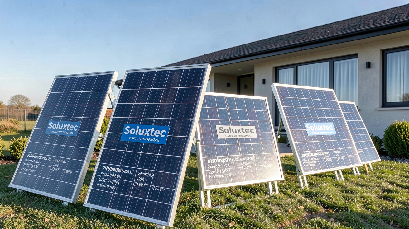 panneau photovoltaïque Soluxtec différents modèles 2024 avec prix et caractéristiques techniques