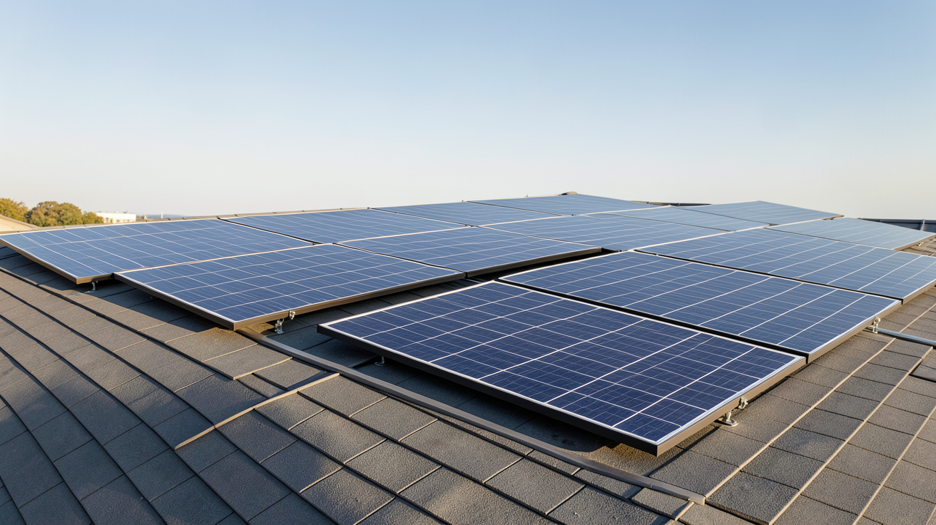 panneau photovoltaïque Terreal installé sur une toiture moderne