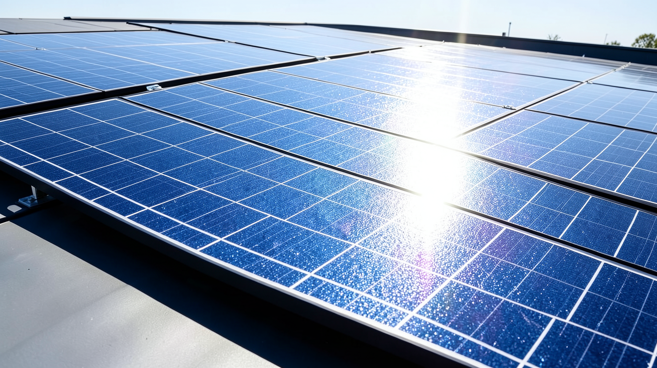 panneau polycristallin captant l'énergie solaire pour un rendement optimal