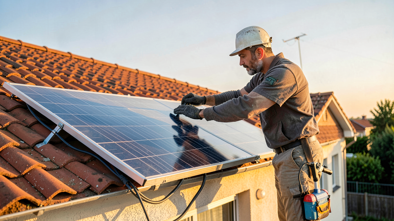 panneau solaire 1 euro installation aides financières toiture maison individuelle