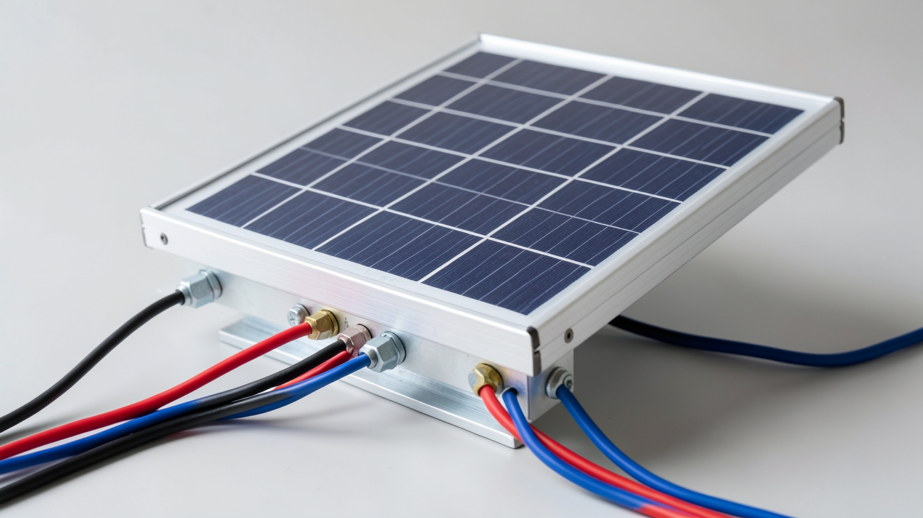 panneau solaire 100 watts avec schéma de câblage pour batterie seule