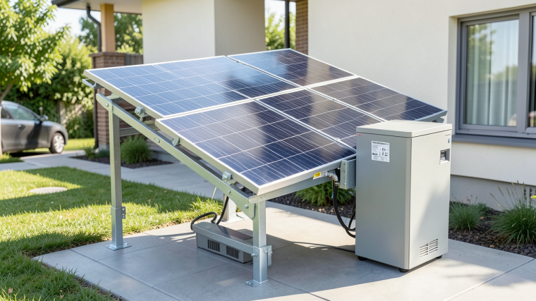 panneau solaire 220v avec batterie pour une autonomie énergétique domestique