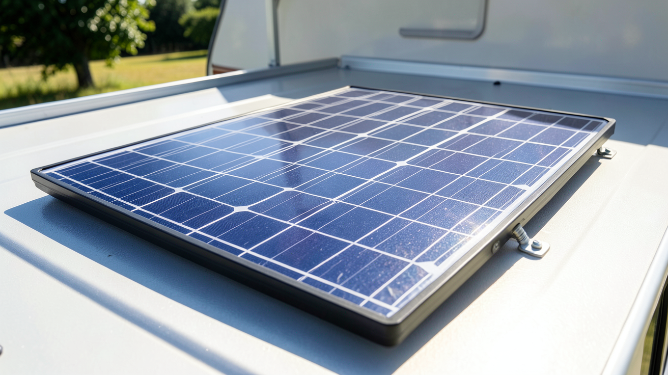 panneau solaire 24v installé pour un système d'autoconsommation énergétique