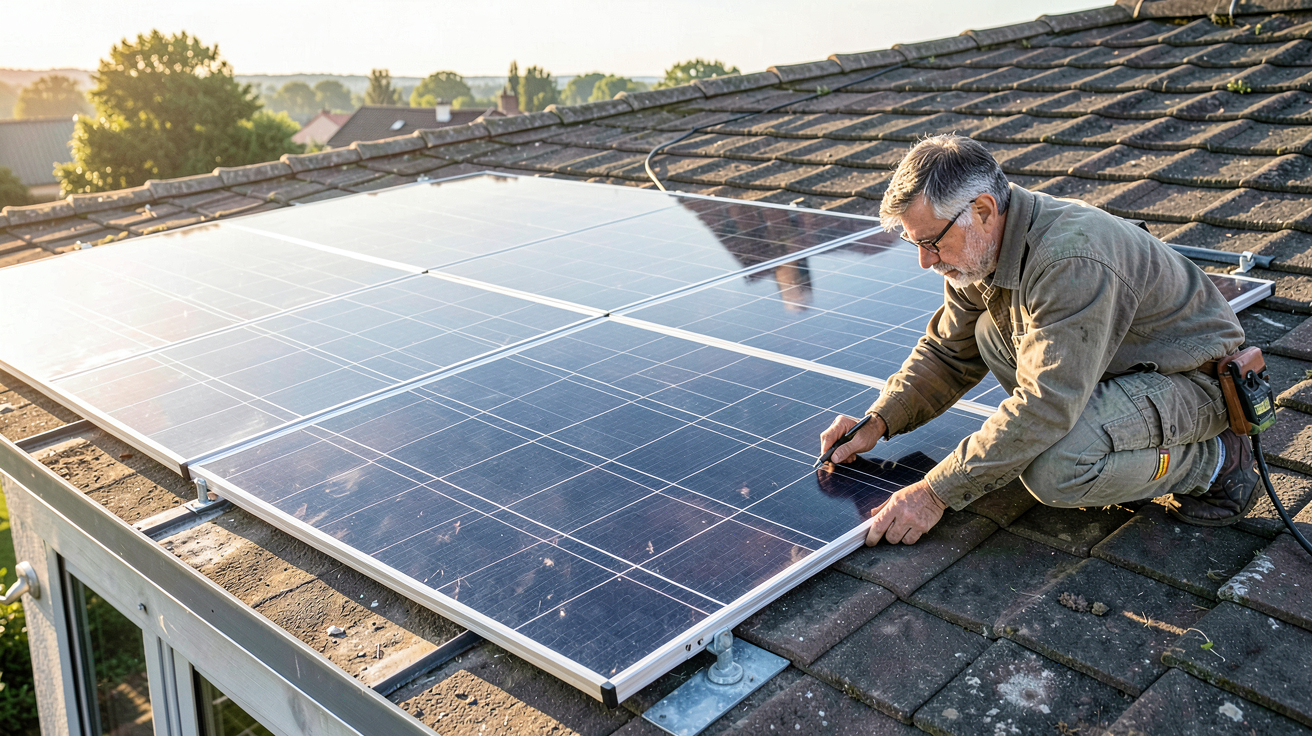 panneau solaire 3 kWc calcul de la surface nécessaire pour l'installation sur un toit résidentiel