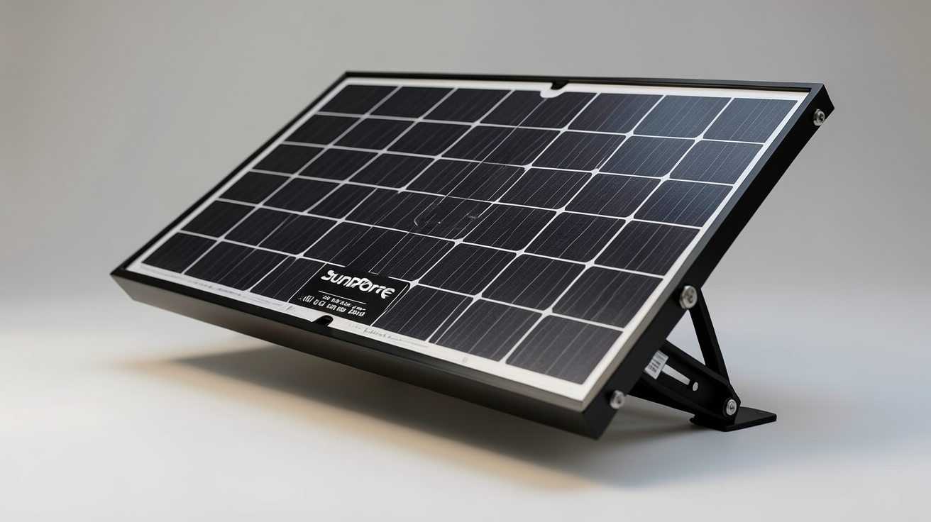 panneau solaire 375w monocristallin full black SunPower montrant les caractéristiques techniques détaillées