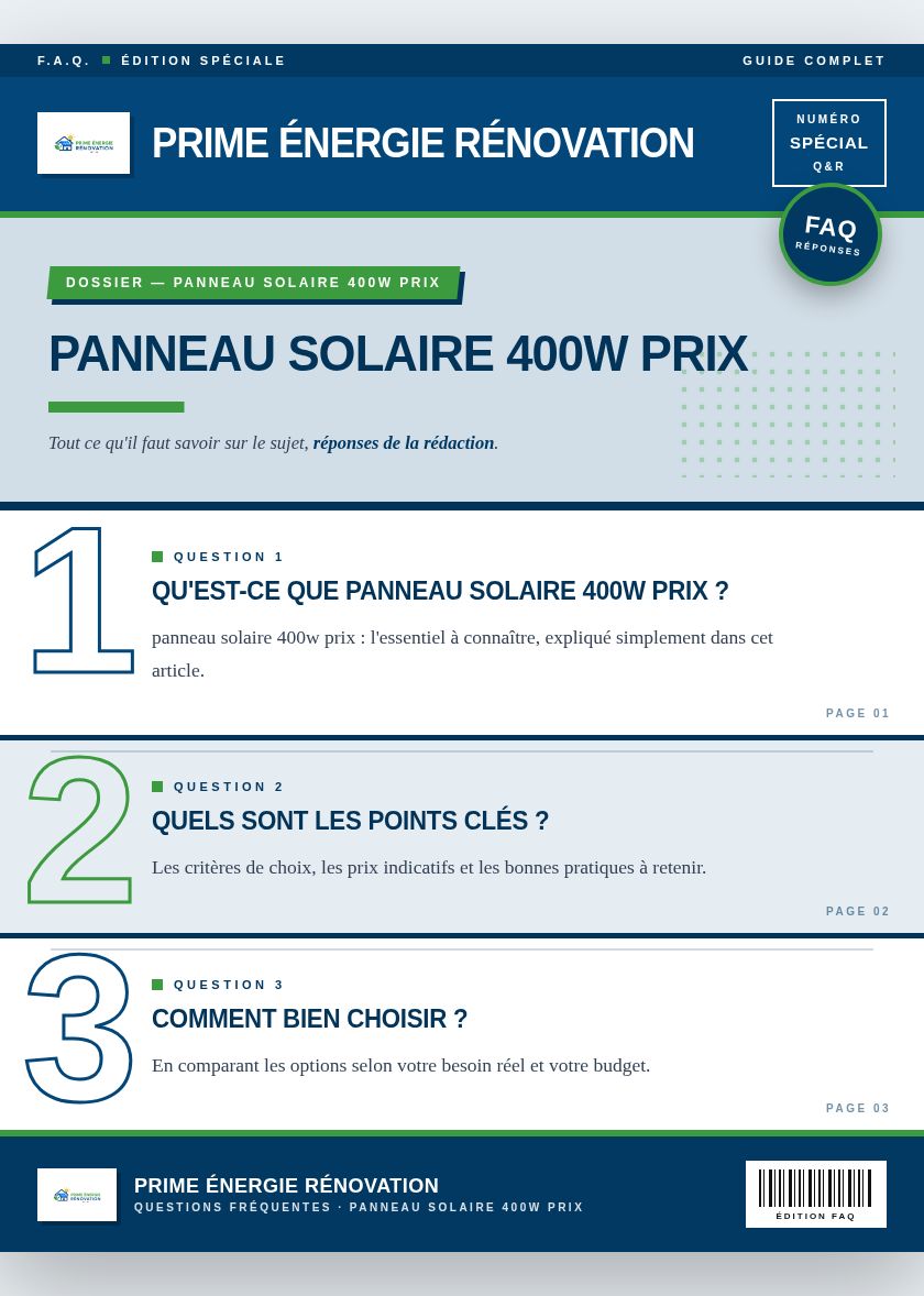 Infographie : panneau solaire 400w prix