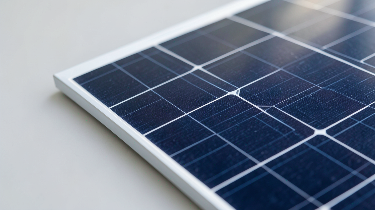 panneau solaire 400W shingled montrant la technologie des cellules interconnectées sans espace visible