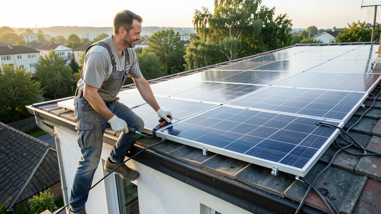 panneau solaire à 1 euro 2022 illustrant les aides financières réelles pour l'installation en 2024