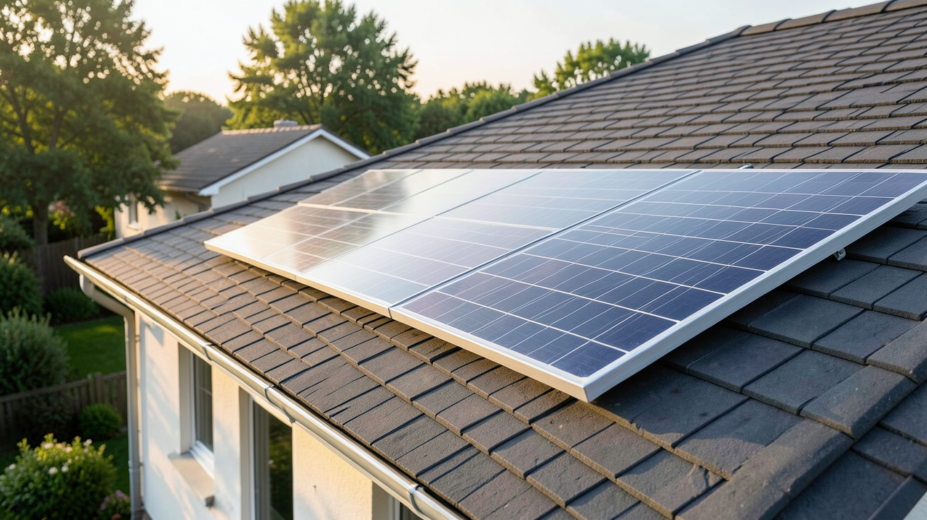 panneau solaire achat pour investissement en 2024 installé sur toit de maison