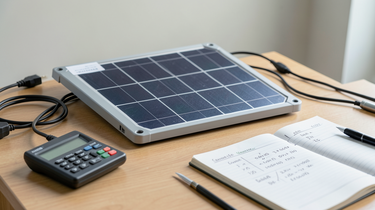 panneau solaire Arduino utilisé pour le dimensionnement d'un système électrique avec calcul de consommation