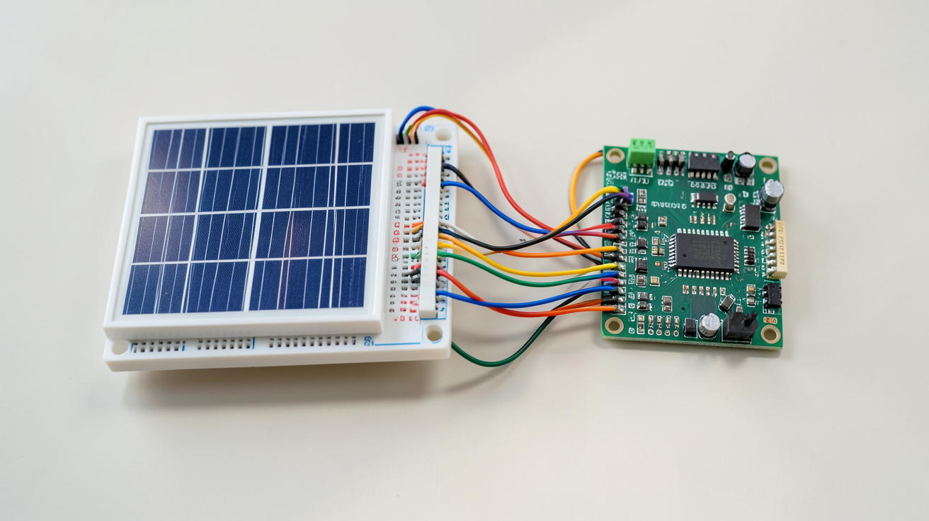 panneau solaire arduino schéma de câblage détaillé avec composants électroniques