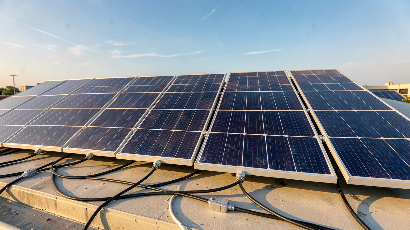 panneau solaire Arlo différents modèles disposés sur un toit