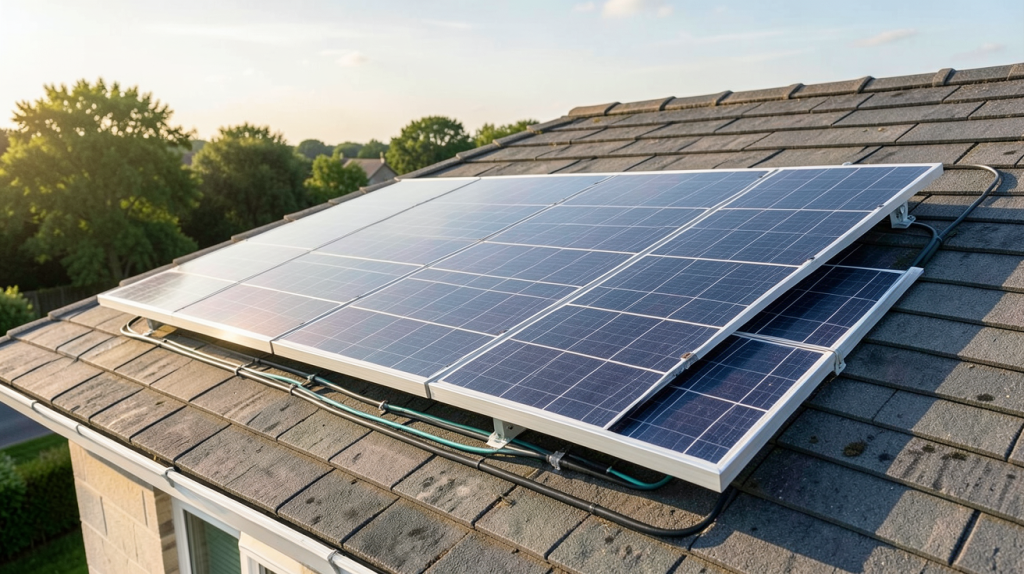 panneau solaire autoconsommation EDF installé sur le toit d'une maison individuelle