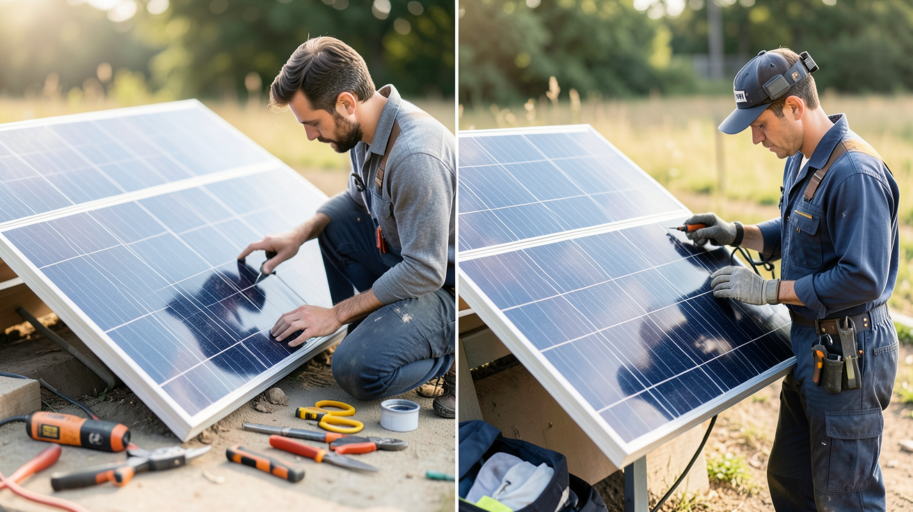 panneau solaire autoconsommation Leroy Merlin étapes d'installation DIY et professionnel