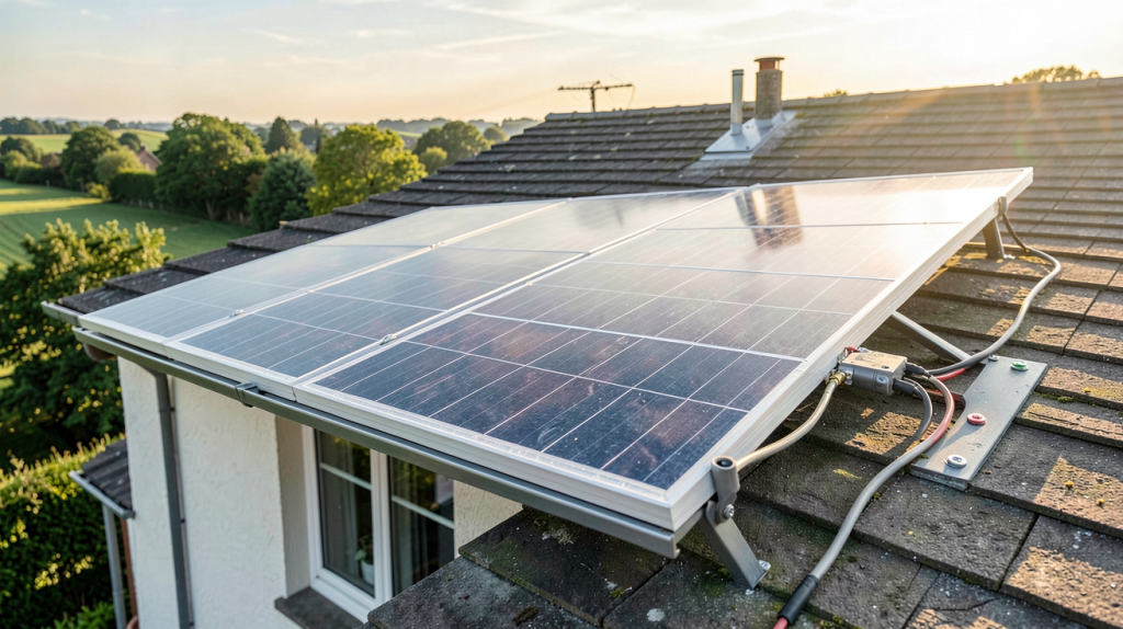 panneau solaire autoconsommation prix installation sur toit de maison individuelle