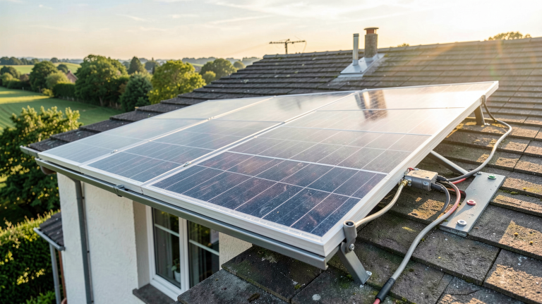 panneau solaire autoconsommation prix installation sur toit de maison individuelle