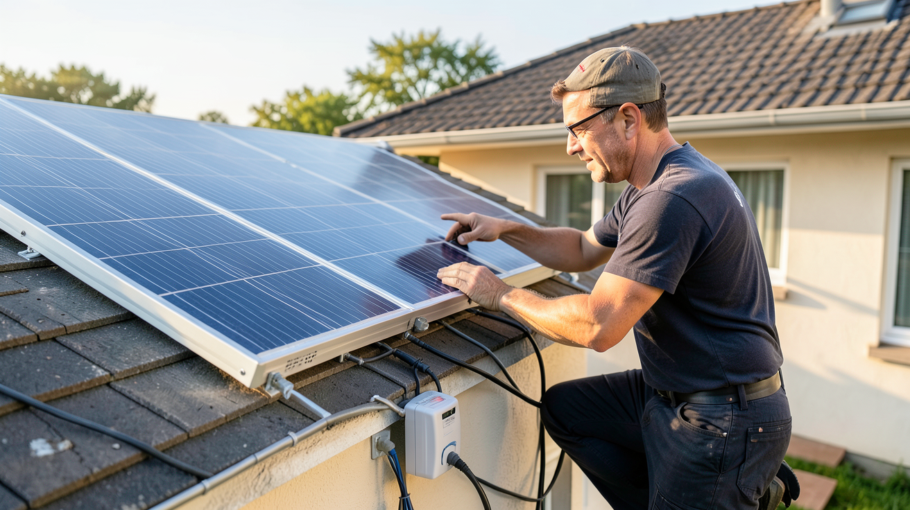 panneau solaire autonome maison tutoriel montage installateur professionnel toiture