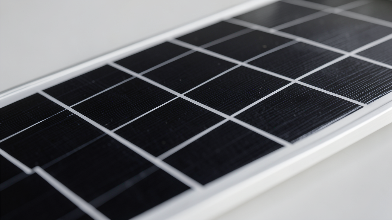 panneau solaire back contact montrant les cellules photovoltaïques sans busbars visibles