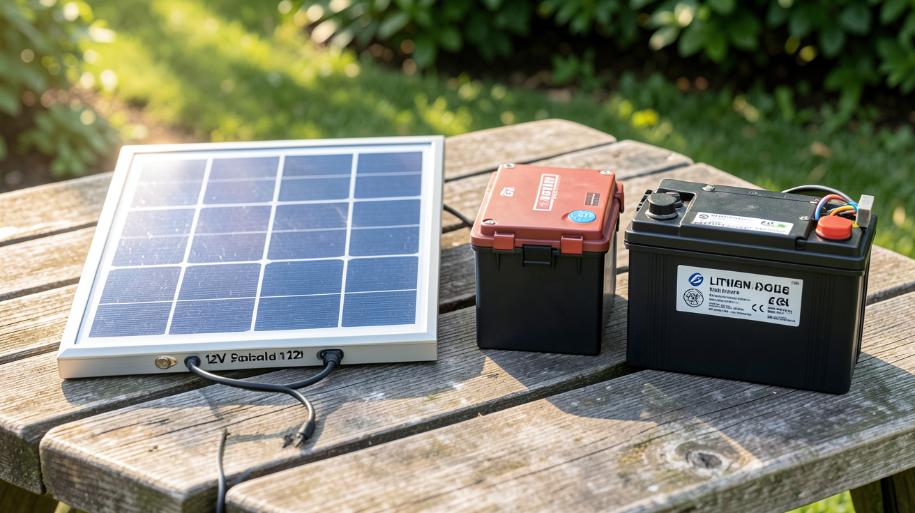 panneau solaire avec batterie 12v comparatif des batteries GEL, AGM et Lithium