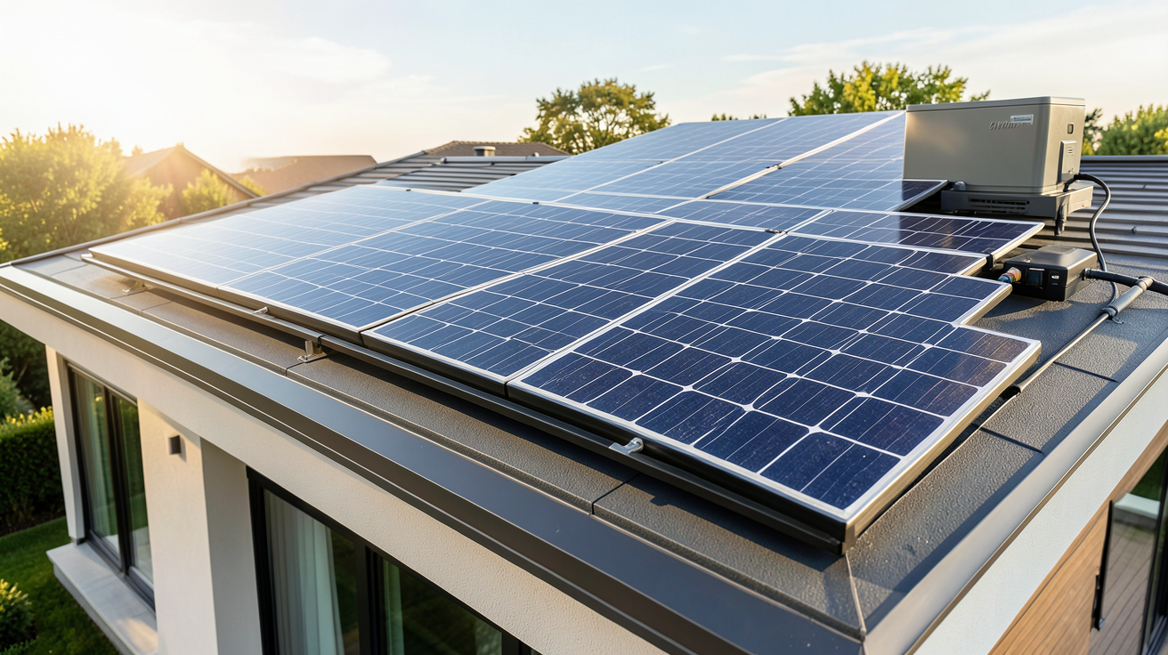panneau solaire batterie de stockage analysant le retour sur investissement énergétique