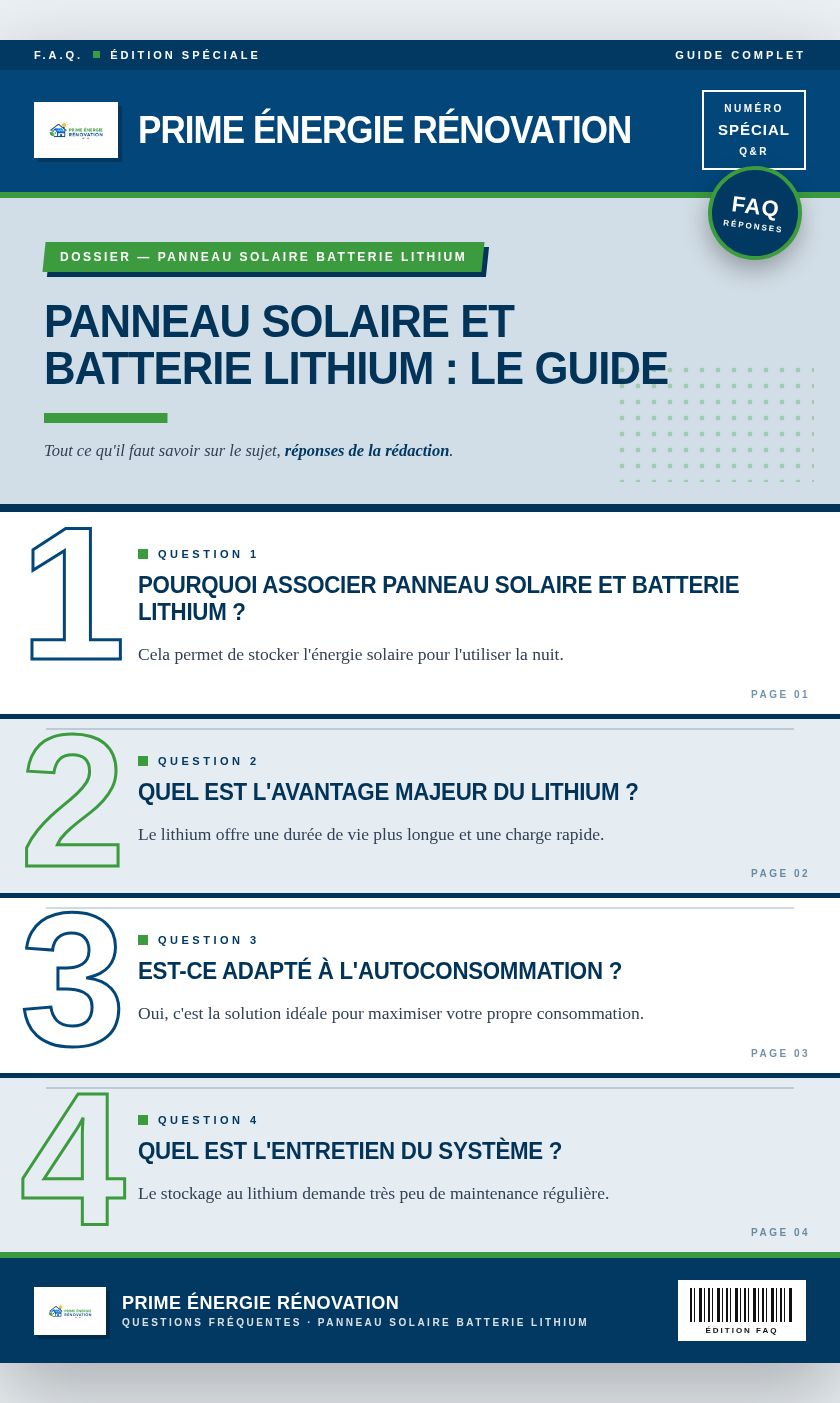 Infographie : Panneau solaire et batterie lithium : le guide