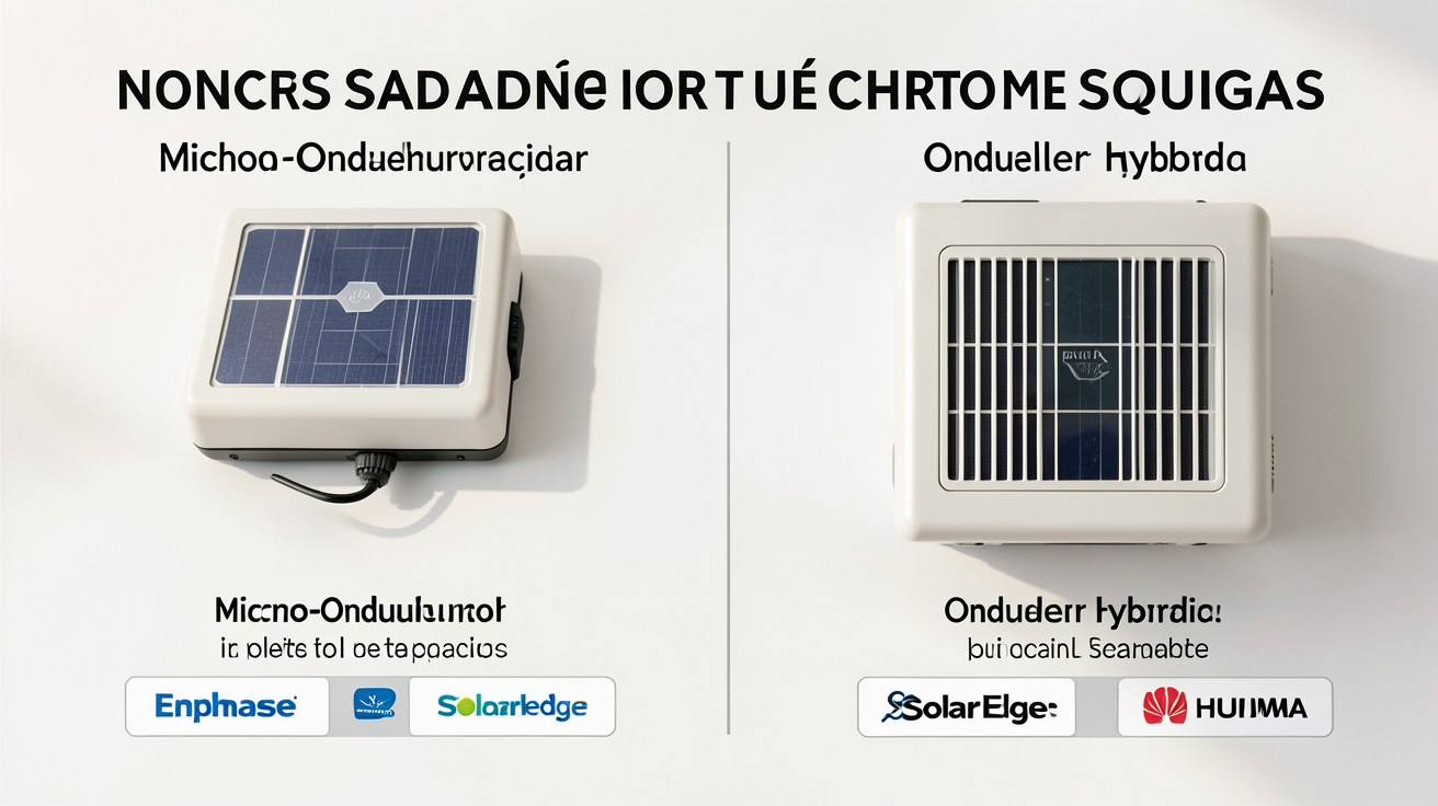 panneau solaire batterie onduleur comparatif des meilleures solutions kits micro-onduleur vs onduleur hybride avec marques Enphase SolarEdge Huawei