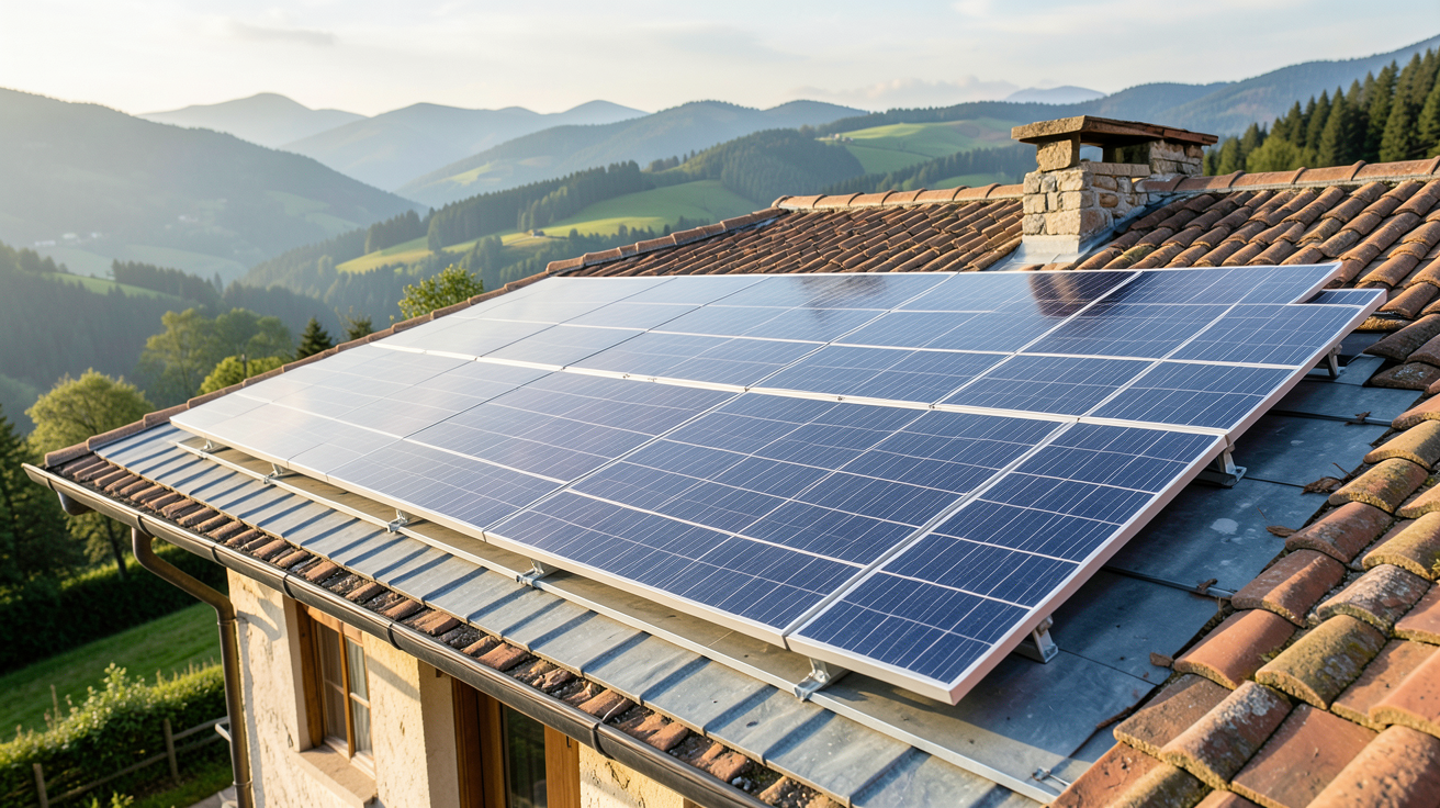 panneau solaire batterie onduleur installé dans une étude de cas réelle en Auvergne‑Rhône‑Alpes