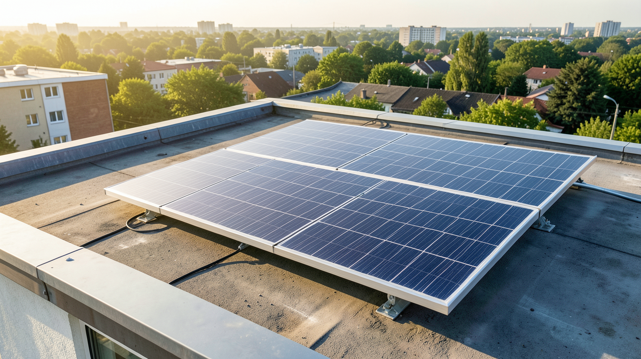 panneau solaire Beem installé sur un toit de maison individuelle illustrant les économies et la rentabilité