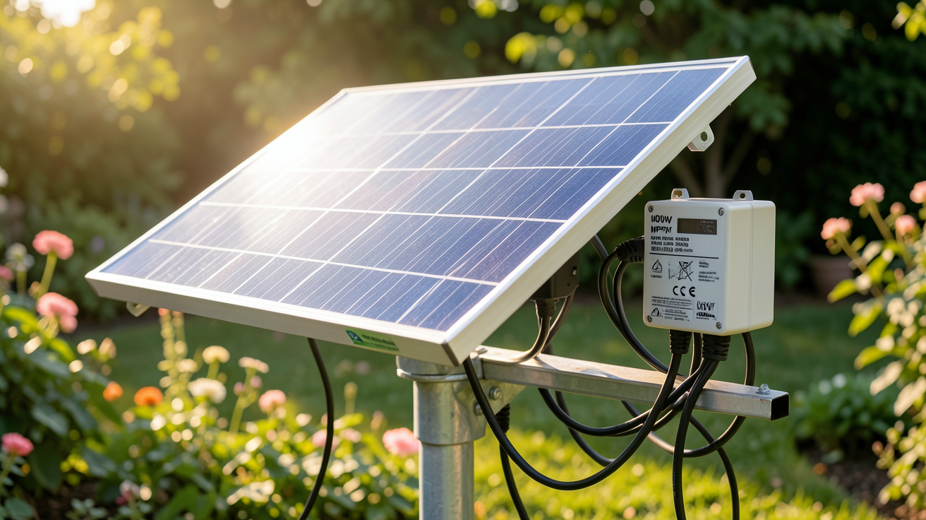 panneau solaire charge batterie kit complet pour installation solaire autonome