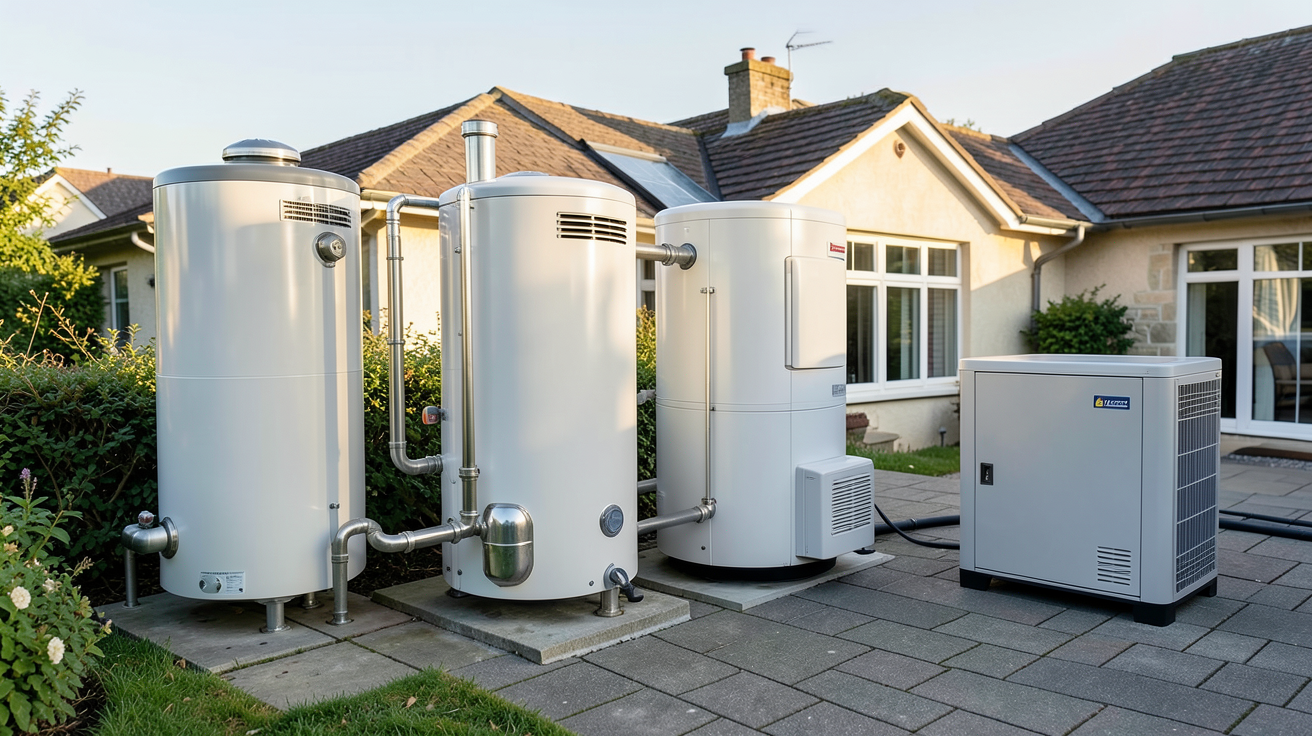 panneau solaire chauffe eau différents types de chauffe-eau solaires installés sur une toiture résidentielle