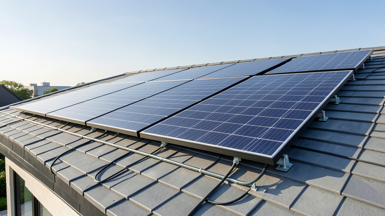 panneau solaire coût installation complète 2026 avec trois panneaux de puissances 3kWc, 6kWc et 9kWc sur toit moderne