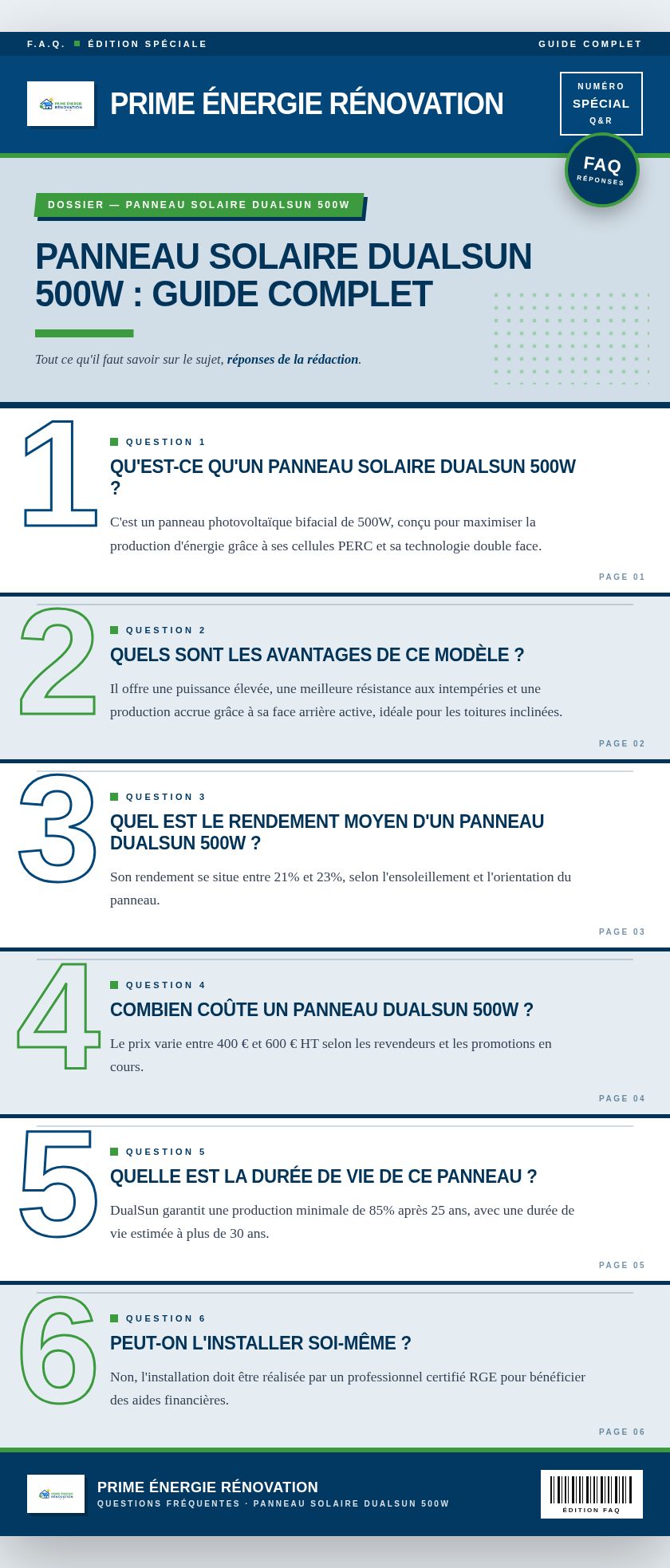 Infographie : Panneau solaire DualSun 500W : guide complet