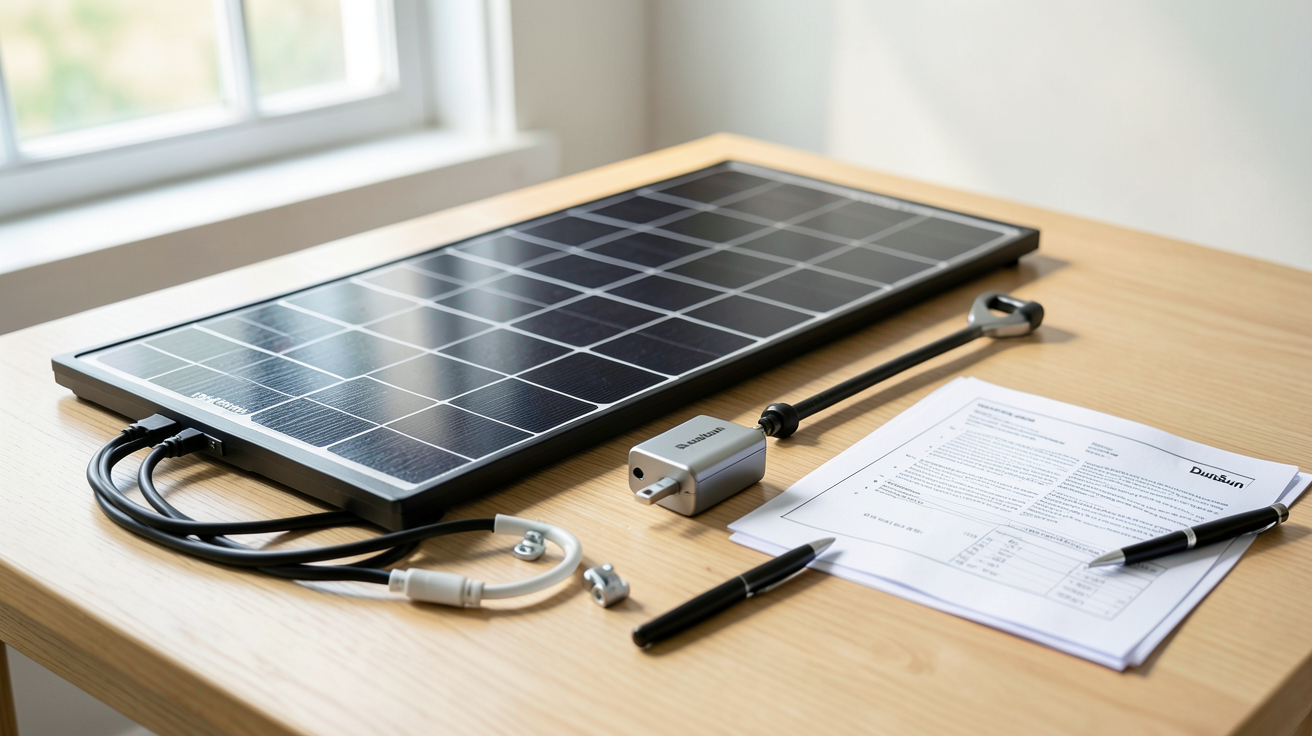 panneau solaire DualSun prix décomposition devis avec panneaux, onduleur, fixation, câbles et documents