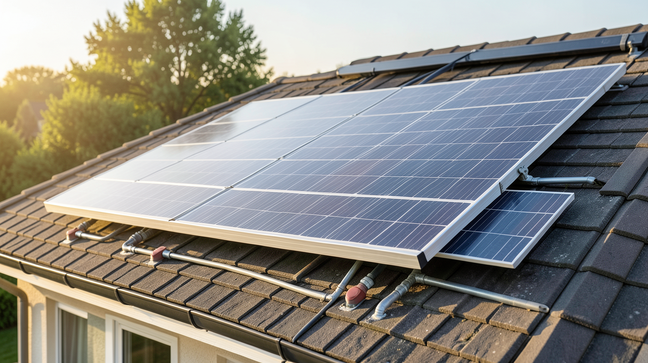 panneau solaire eau chaude prix installation sur toit de maison individuelle