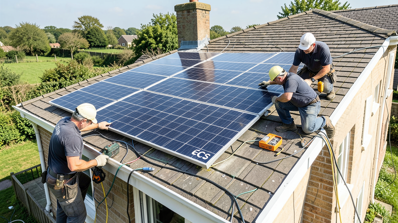 panneau solaire ecs installation sur le toit d’une maison avec étapes, conseils et erreurs à éviter