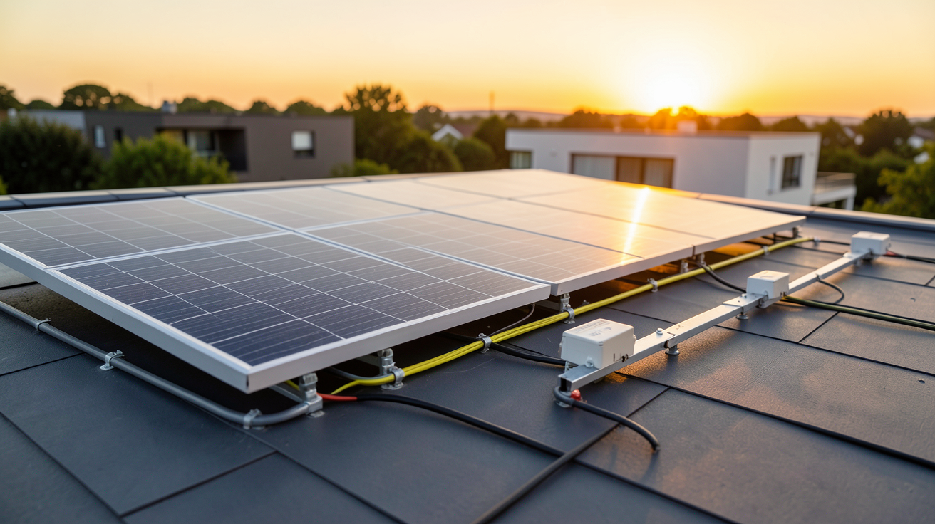 panneau solaire Ekwateur en comparaison avec des kits concurrents sur un toit de maison moderne