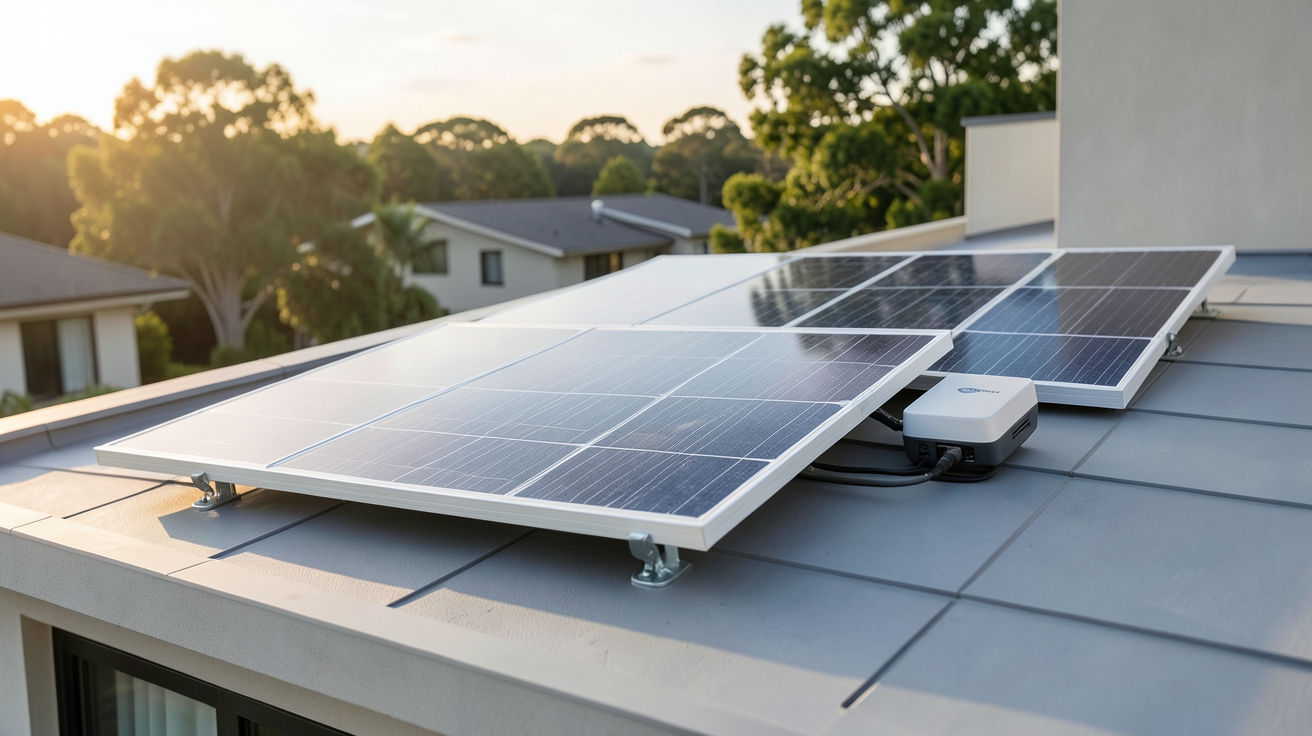 panneau solaire Enphase : kit 3 kWc bifacial avec micro-onduleur installé sur toit résidentiel