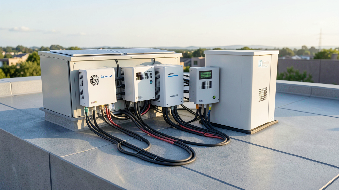panneau solaire Enphase avec micro-onduleurs IQ8, IQ9 et batterie IQ Battery installés sur un toit moderne