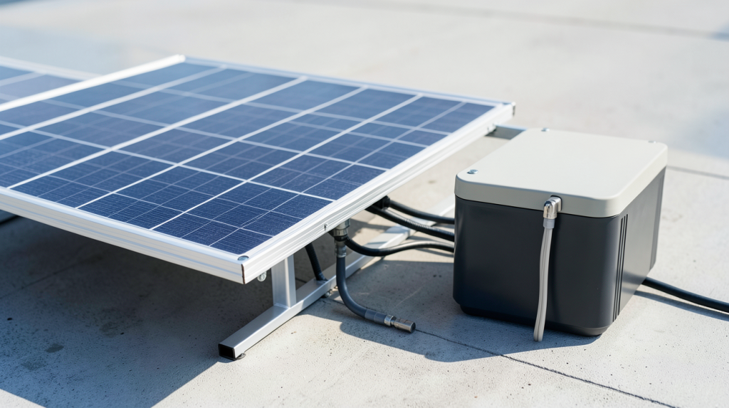 panneau solaire et batterie 12v pour une installation d'énergie solaire autonome