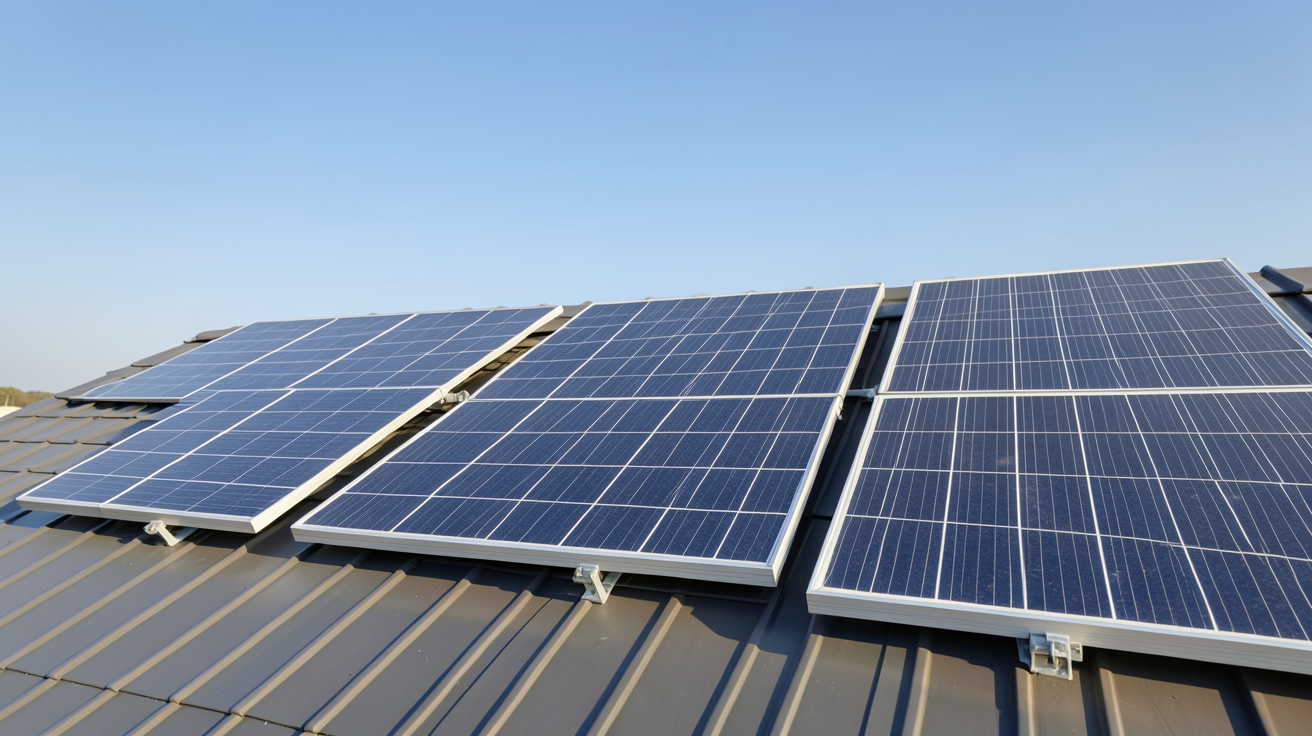 panneau solaire et panneau photovoltaique représentant les trois familles : monocristallin, polycristallin et couche mince