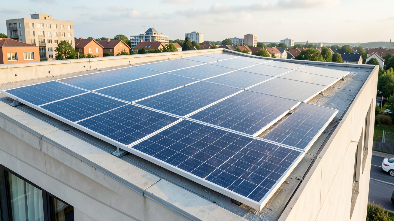 panneau solaire ETFE intégré dans une toiture lors d'une rénovation d'habitat