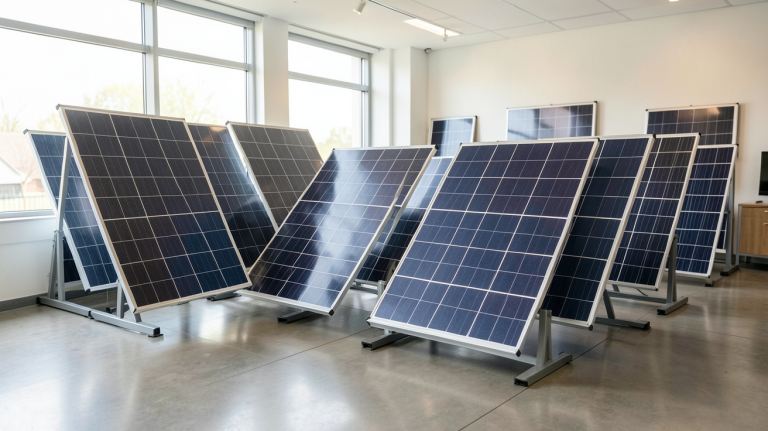 panneau solaire fournisseur montrant une gamme de panneaux photovoltaïques