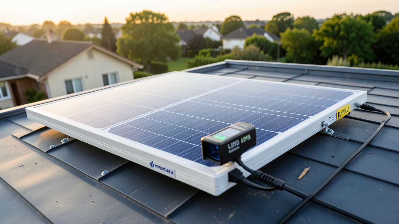 panneau solaire Hyundai 400W testé en conditions réelles avec analyse des performances LID/PID