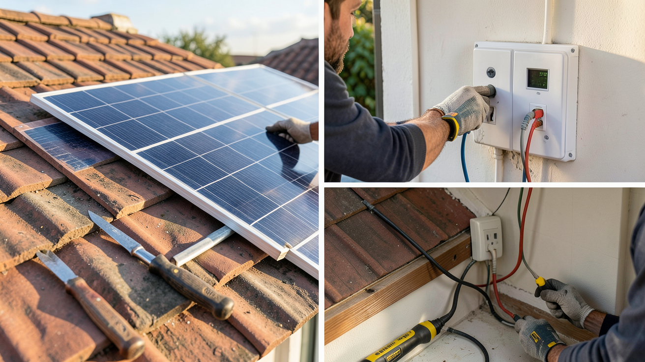 panneau solaire installer soi même : étapes détaillées de l'installation sur un toit jusqu'au tableau électrique